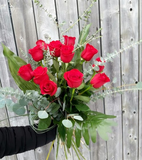 Douzaine de Roses rouge