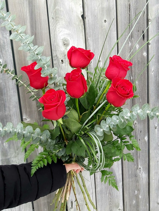 6 Roses Rouge