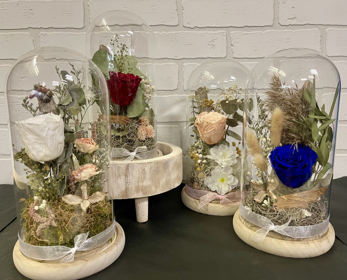 Cloche de rose éternelle